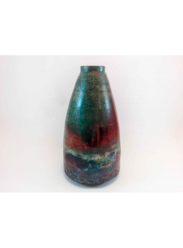 Japanese Ceramic Handmade Vase Raku