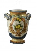 Little classic hand-decorated ceramic vase