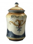 Hand-painted big alabarello vase