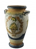 Portaombrelli in ceramica decorata a mano