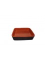Squadred brown fire clay pan