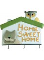 Appendino in ceramica colorata a mano - Home sweet home