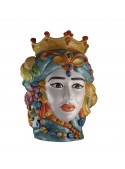 Hand-painted ceramic woman's head - I Mori