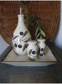 Ceramic menage for seasoning - Olivo