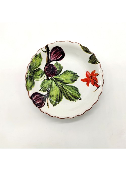 Two ceramic plates flower shaped
