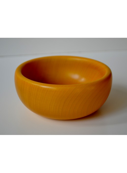 Yellow linden wood small bowl