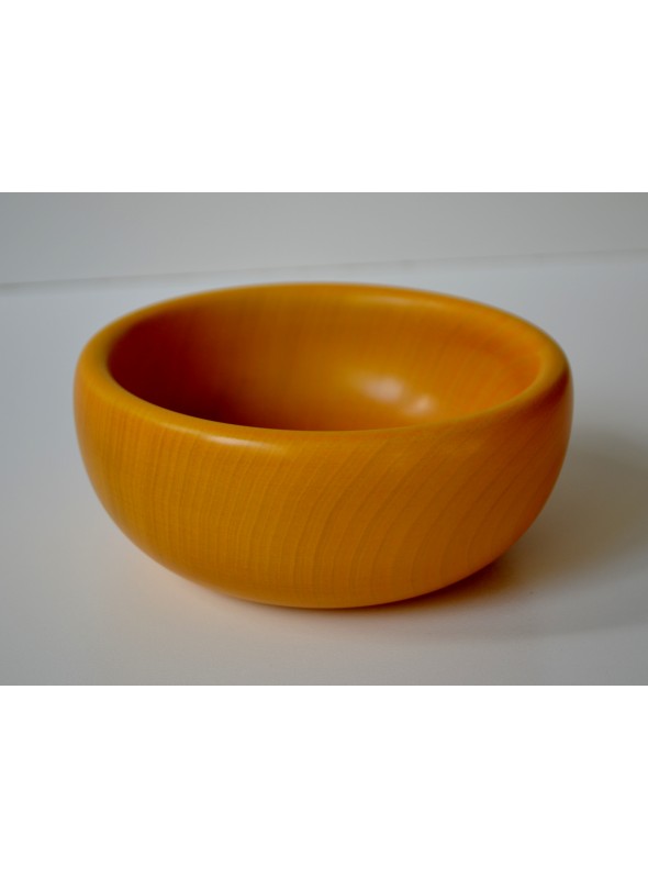 Yellow linden wood small bowl