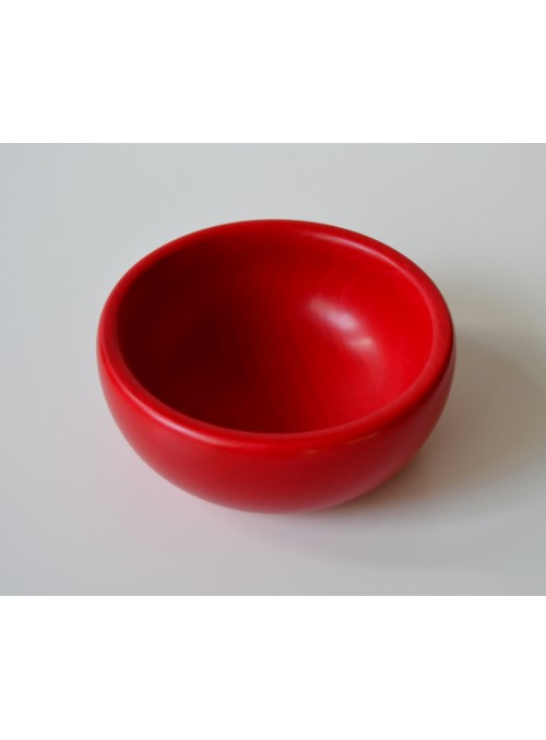 Small bowl in red linden wood