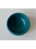 Small bowl in light blue linden wood