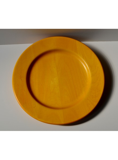 Yellow wooden underplate