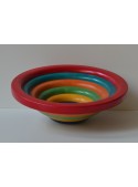 Multicolor-red wooden centerpiece Arena