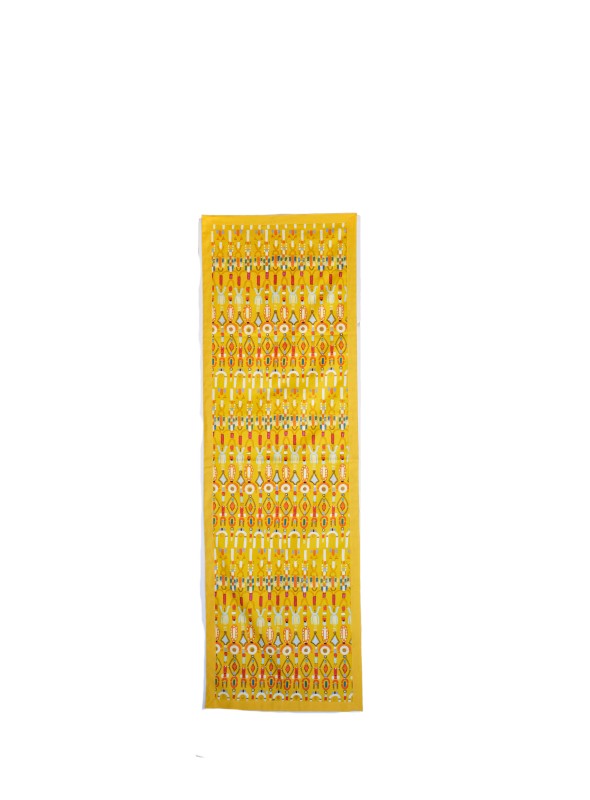 Runner cotone stampato giallo