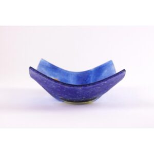 Vassoio quadrato ornamentale con un paesaggio marino - Vela 3 grande