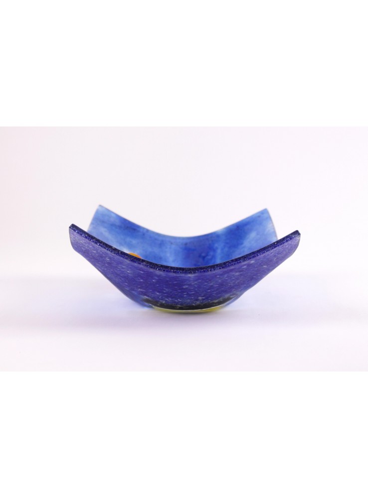 Vassoio quadrato ornamentale con un paesaggio marino – Vela 3 grande Vassoio quadrato ornamentale con un paesaggio marino - Vela 3 grande