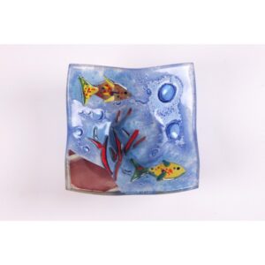Vassoio quadrato con ambientazione marina - Acquario 2
