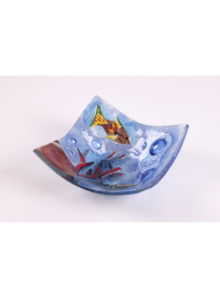 Vassoio quadrato con ambientazione marina – Acquario 2 Vassoio quadrato con ambientazione marina - Acquario 2