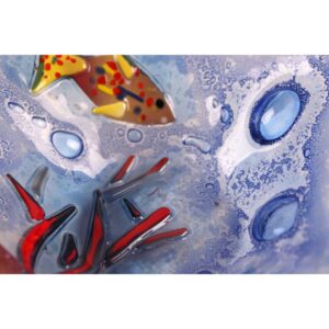 Vassoio quadrato con ambientazione marina - Acquario 2