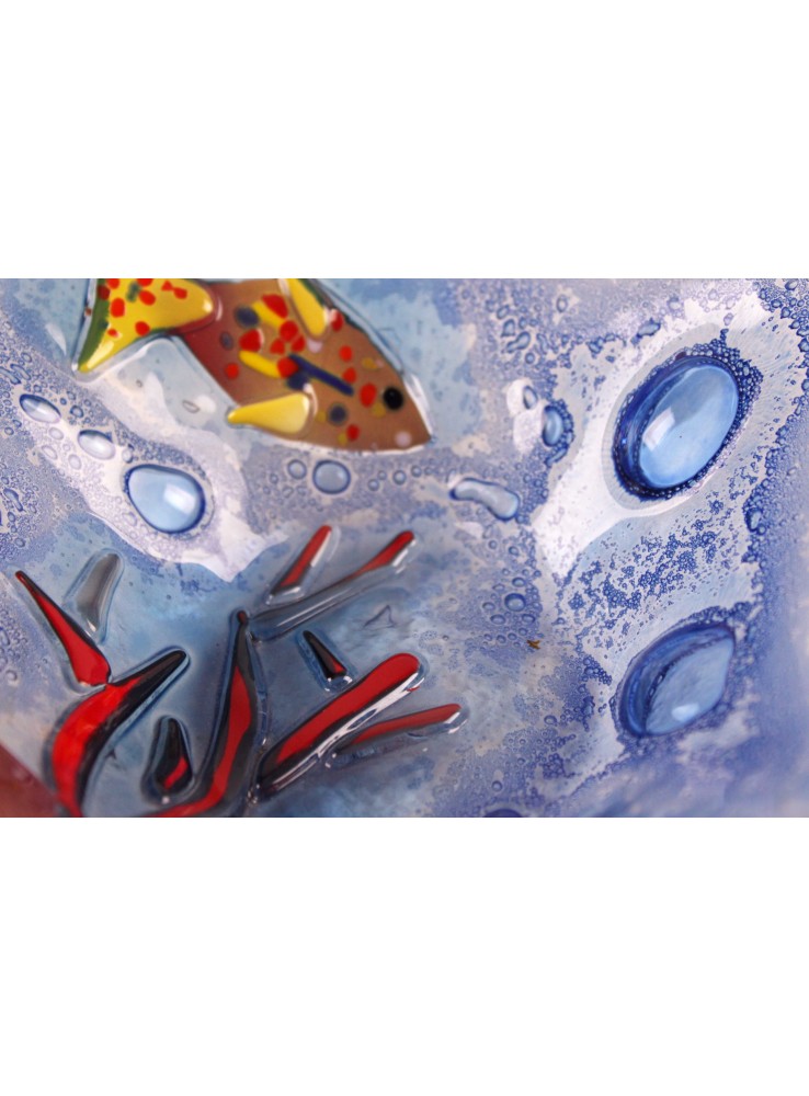 Vassoio quadrato con ambientazione marina – Acquario 2 Vassoio quadrato con ambientazione marina - Acquario 2