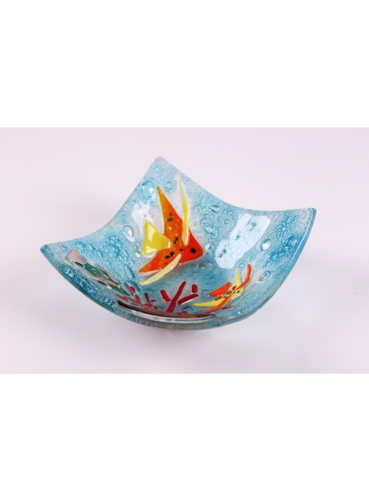 Vassoio quadrato con ambientazione marina – Acquario 2 Vassoio quadrato con ambientazione marina - Acquario 2