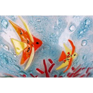 Vassoio quadrato con ambientazione marina - Acquario 2