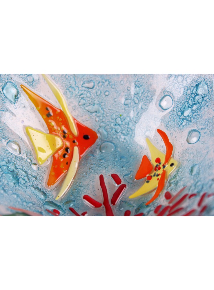 Vassoio quadrato con ambientazione marina – Acquario 2 Vassoio quadrato con ambientazione marina - Acquario 2