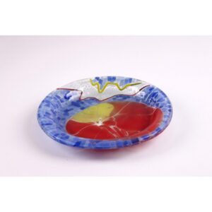 Piatto artigianale di vetro a mosaico - Orbita