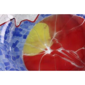 Piatto artigianale di vetro a mosaico - Orbita