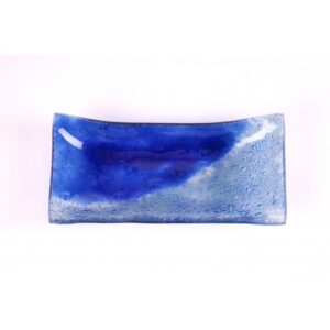 Vassoio in vetro di design in tre diverse fantasie