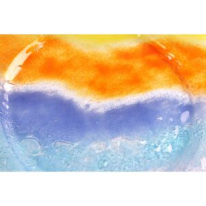 Vassoio tondo di vetro artigianale in due diverse colorazioni - Preludio