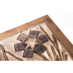 Scatola in legno lavorata e decorata a mano