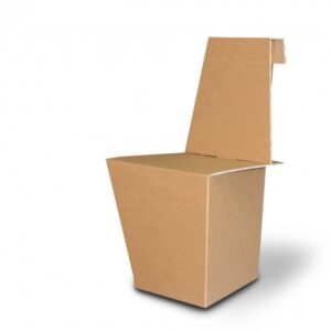 Coppia di sedie leggere di ecodesign in cartone - Ginger