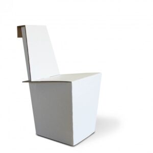Coppia di sedie leggere di ecodesign in cartone - Ginger