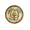 Piatto piccolo in ceramica cotta e decorata a mano