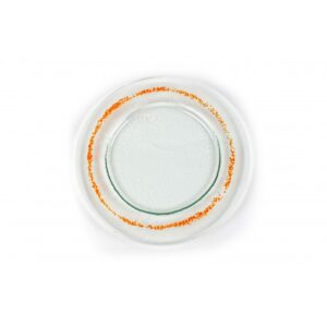 Piatto in vetro fusione rotondo - Eclissi