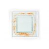 Piatto in vetro fusione quadrato piccolo - Graniglie