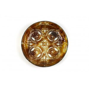 Vassoio tondo in vetro fusione - Trasparenze