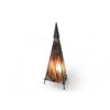 Lampada da tavolo in vetro fusione e ferro - Piramide