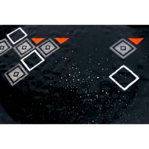 Vassoio tondo in vetro fusione colorato con ossidi - Attunzu