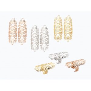 Set anello e orecchini in bronzo placcato oro - Arabian Style
