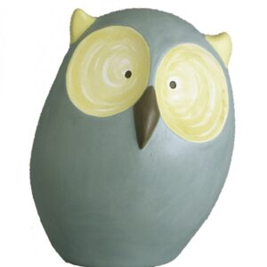 Gufetto in ceramica colorata a mano