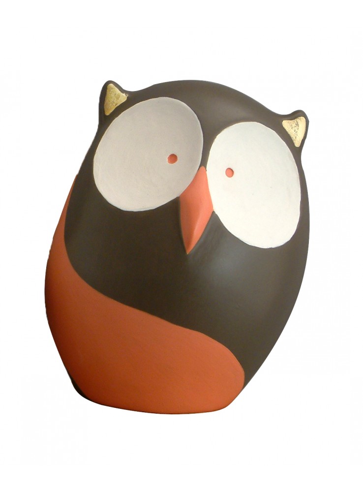 Gufetto in ceramica colorata a mano Gufetto in ceramica colorata a mano