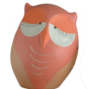 Gufetto in ceramica colorata a mano