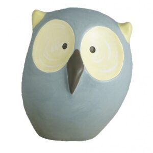 Gufetto in ceramica colorata a mano