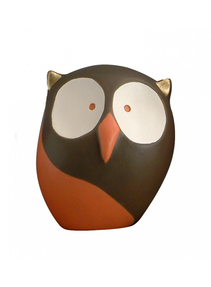 Gufetto in ceramica colorata a mano Gufetto in ceramica colorata a mano