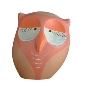 Gufetto in ceramica colorata a mano