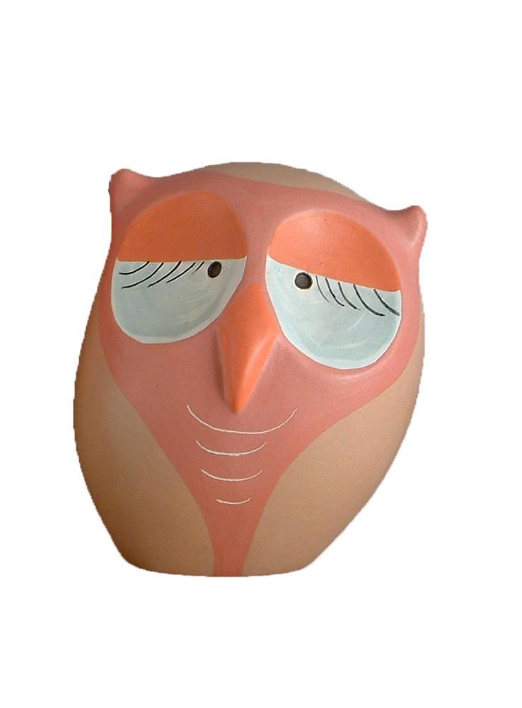 Gufetto in ceramica colorata a mano Gufetto in ceramica colorata a mano