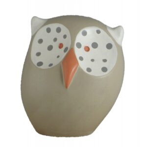 Gufetto in ceramica colorata a mano