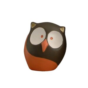 Gufetto in ceramica colorata a mano