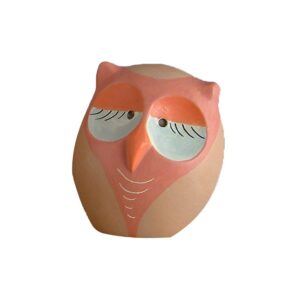 Gufetto in ceramica colorata a mano