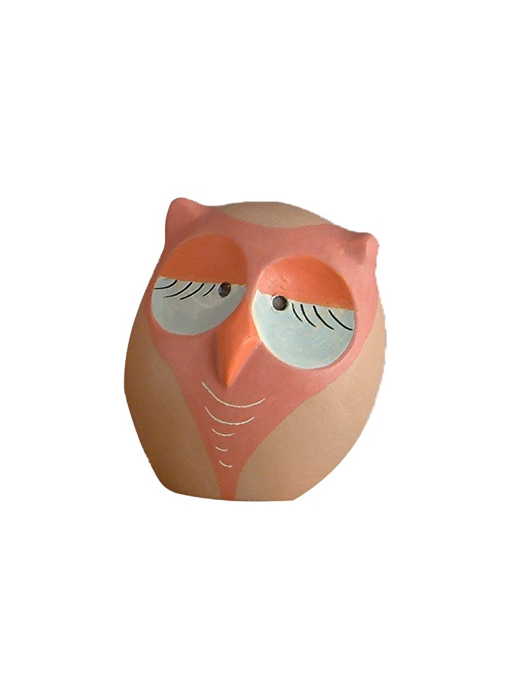 Gufetto in ceramica colorata a mano Gufetto in ceramica colorata a mano